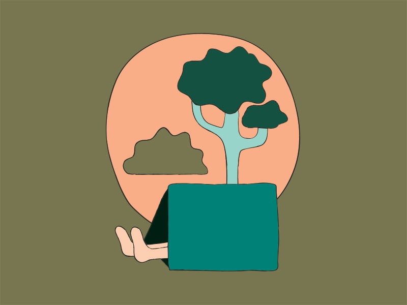 Forest Floor outdoors vector rei co-op illustration