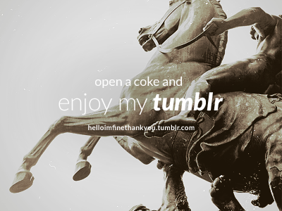 Open a coke and enjoy my tumblr berlin leica lumix panasonic photography photos portfolio tumblr