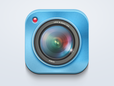 Camera App – iOS Icon app cam camera icon ios lens photo photography ui