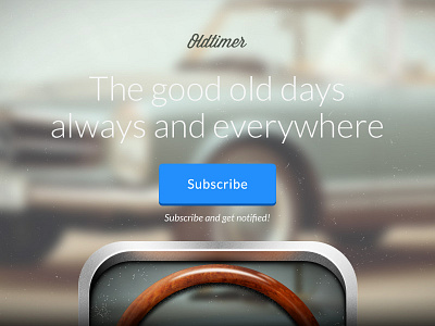 Oldtimer – Website button flat header hero oldtimer subscribe web website