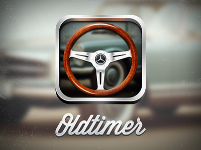 Oldtimer iOS App v.2 app icon ios mercedes oldtimer photoshop