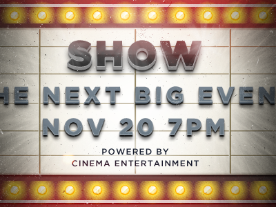 Show – Theatre Front cinema entertainment event front show theatre typo vintage