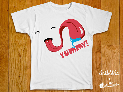 yummy t-shirt dribbble illustration rebound threadless tshirt yummy