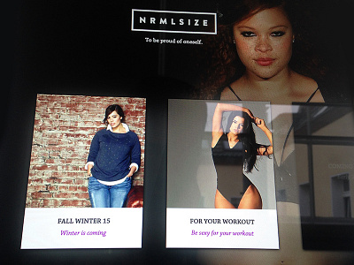 NRMLSIZE – Sneak peek card clothes fashion normalsize plussize shop sideproject ui ux website woman