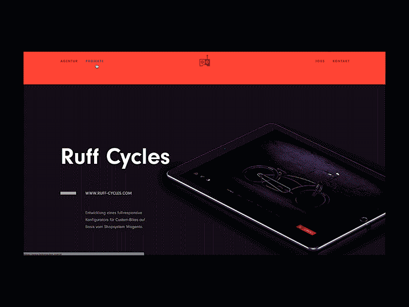 Projects Overview agency animation berlin germany menu particle portfolio relaunch responsive webgl website