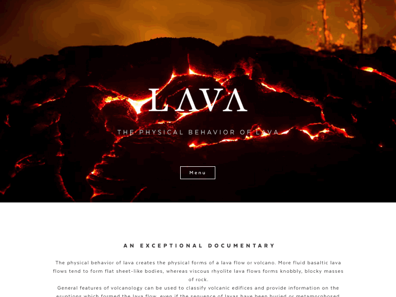 LΛVΛ – An exceptional documentary animaton design logo menu prototype transitions typography video website