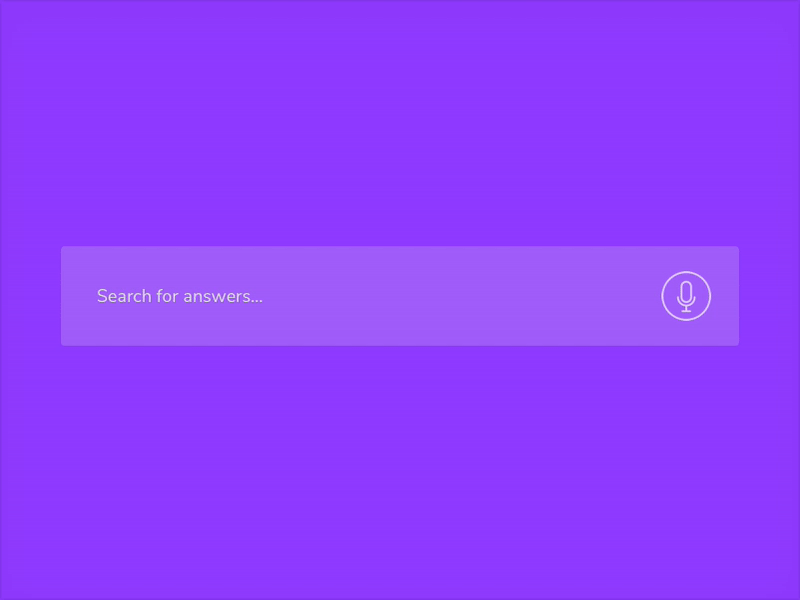 Search input