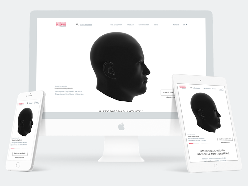 Website Relaunch - Medical 👨🏻⚕️🔬📋 webgl animation 3d ux ui medical design website
