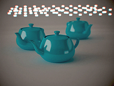 Teapot 3d bokeh depth of field dof teapot