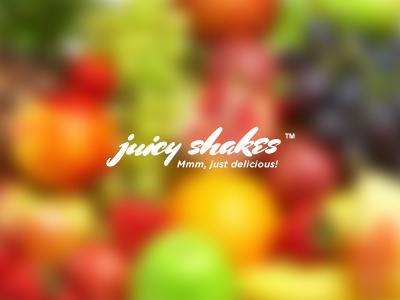 Juicy Shakes Logo A juicy logo milk milkshake shake typo typography