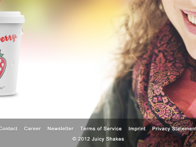 Juicy Shakes Website Footer footer juicy milk milkshake shake shakes thirst web website