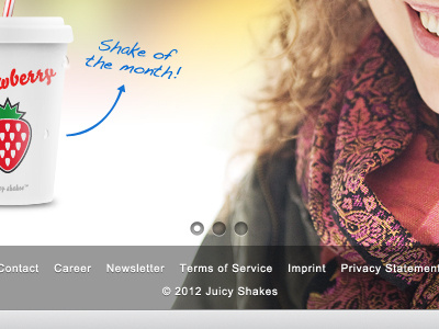 Juicy Shakes Website Image Slider image slider juicy milk milkshake navigation shake shakes thirst web website