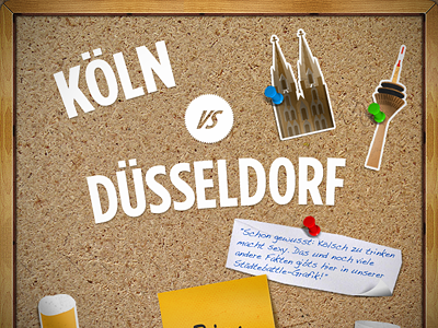Köln vs Düsseldorf Infographic battle düsseldorf illustration info infographic köln