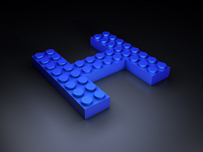 Lego alphabet design c4d design plane ui