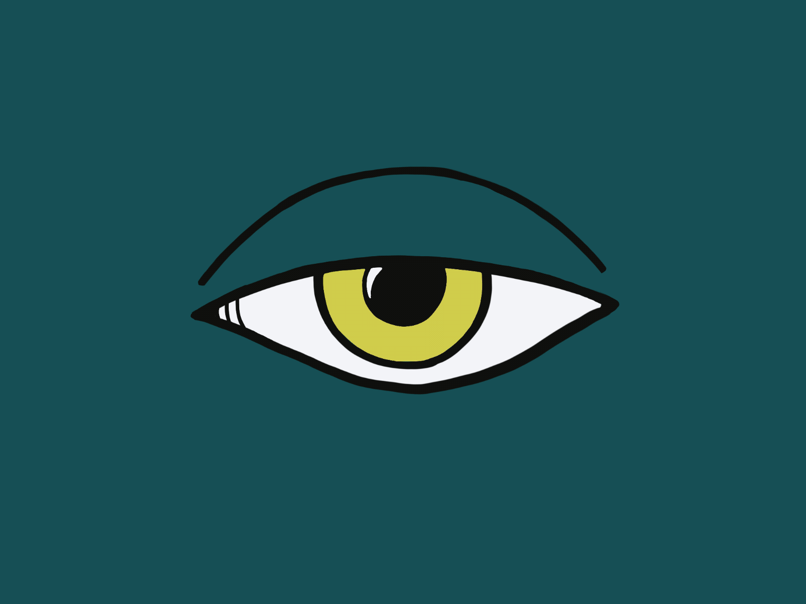 I promise I won't sleep. animation eye eyes illustration motion design procreate stop motion