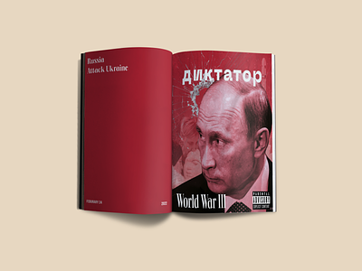 No War, Stand with Ukraine cover graphic design madness magazine no war nuclear peace russia threat ukraine