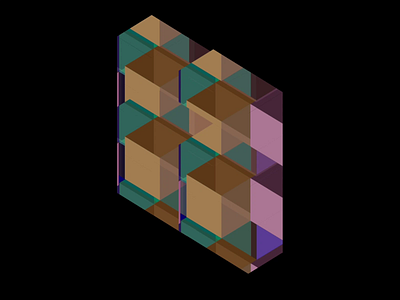 Isometric Dancing Cube 3d abstract animation color cube isometric logo motion motion graphics ui
