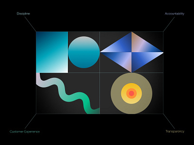Geometric Shapes Exploration agency branding design geometric graphic design ui ux