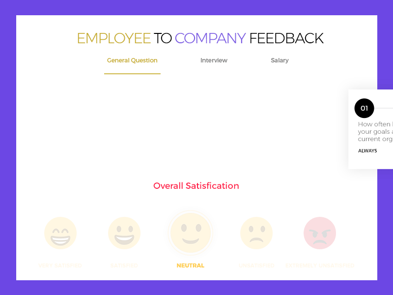 Feedback Form - An Online Job Portal Project!