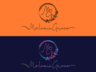 Malaena Grace auxesis infotech color pallet design dimensions graphic design logo malaena grace sketches typography web designing