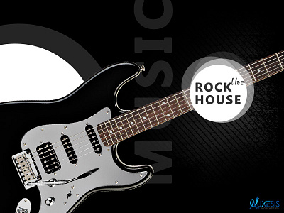 Guitar adobe animate color scheme graphic design logo