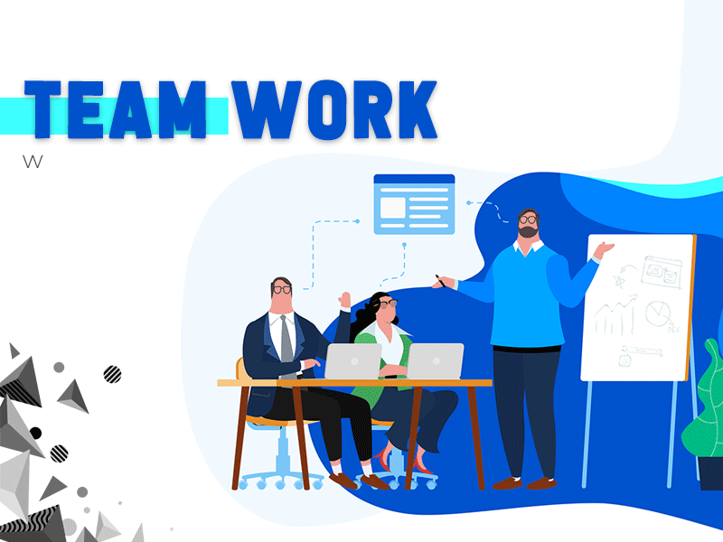 Toss your Team to the Top abstract design adobe character design color color scheme geometric design gif gradient graphic design icon illustration photoshop responsive design team teamwork type design typography ui vector workspace