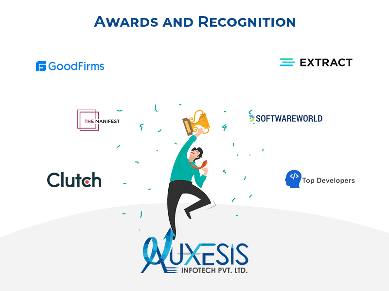 Awards and Accolades of Auxesis Infotech auxesis infotech color scheme gif graphic design ui ux web design