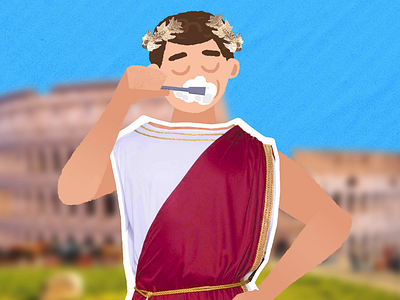 Ancient Rome 2d 2d animation after effects ancient animation behind the scenes character character animation donkey fact gif history illustration loop rome