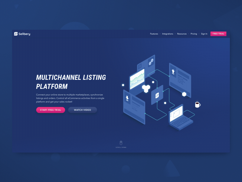 Download Sellbery Homepage Animation By Maxim Goncharov On Dribbble