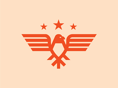 Eagle animal bird branding eagle geometric logo stars