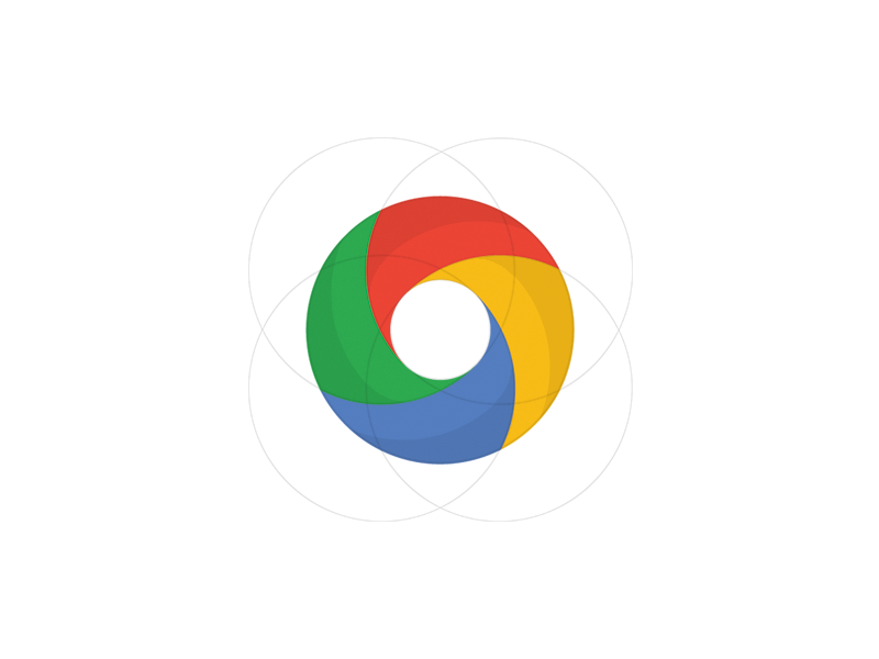 google chrome logo redesign