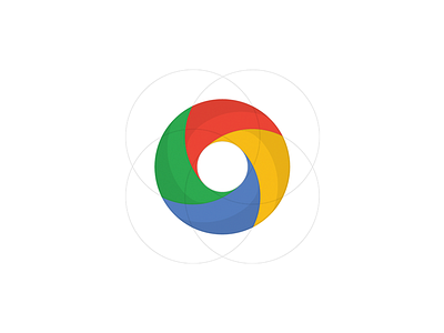 Google Chrome Logo Redesign branding chrome creative design golden ratio google icon logo logomark
