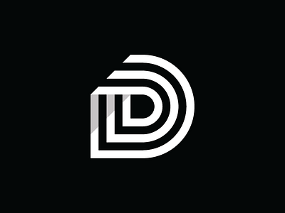 D branding d design hexagon icon lines logo logomark logotype mark monogram