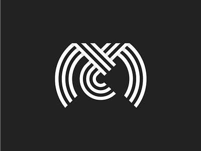 Max Chan branding icon lines logo m mark mc monogram overlap ratios