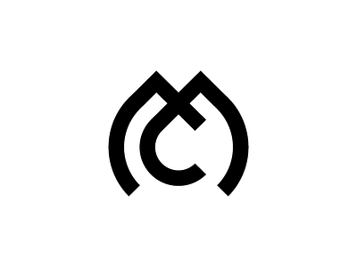 Max Chan branding icon lines logo m mark mc monogram overlap ratios