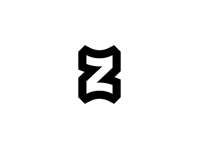 Z branding curves icon lines logo mark monogram outline ratios slants stroke z