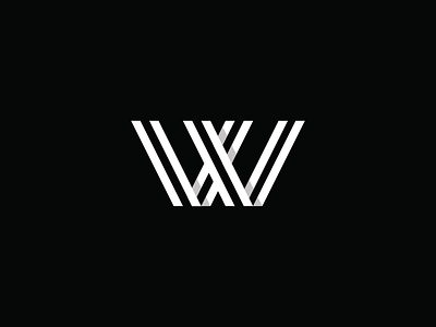 W branding icon lines logo mark monogram outline ratios slants stroke w