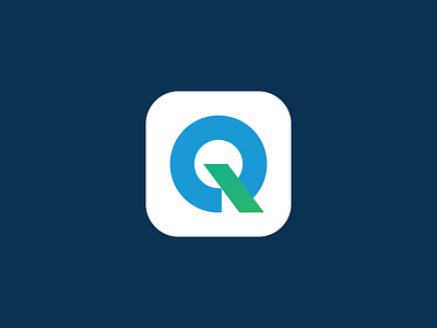Qwire angles app branding icon logo mark monogram q qwire