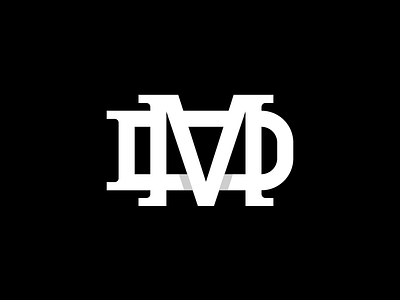 DM branding d icon lettermark lines logo logomark m mark md monogram ratios