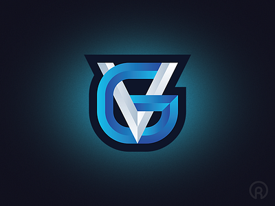 Vanguard Gaming esports g gamer gaming icon lettermark logo logomark monogram owen roe v