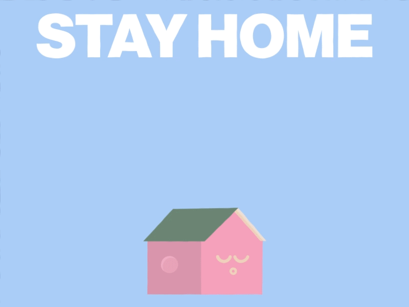 stay home 2d 2danimation adobe aftereffect aftereffects animation characteranimation gif loop motion stayhome