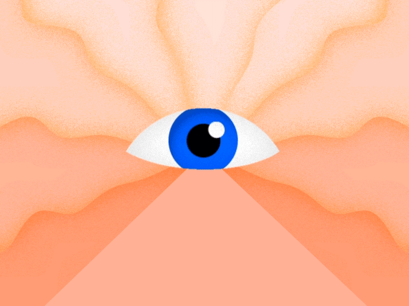 Eye 2d adobe aftereffect animation eye gif illuminate look loop