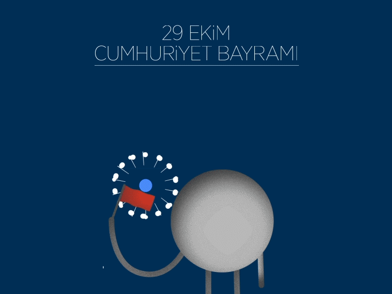 29 Ekim Cumhuriyet Bayrami 29ekim 2d adobe animation bayram fireworks gif loop turkey