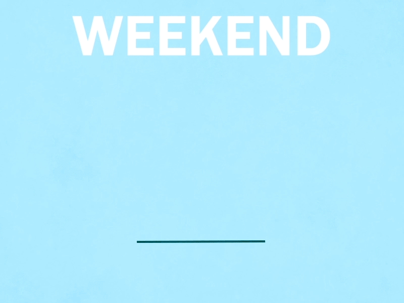 Weekend 2d aftereffect animation dog framebyframe holiday loop shape weekend