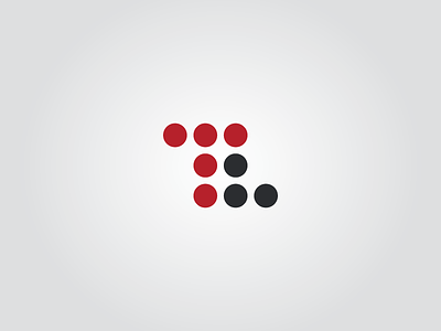 Thriveline Interactive Agency black circles dots logo red t l tl
