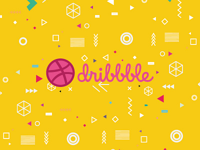 Hello Dribble debut design first shot graphics design hello invitation thank you