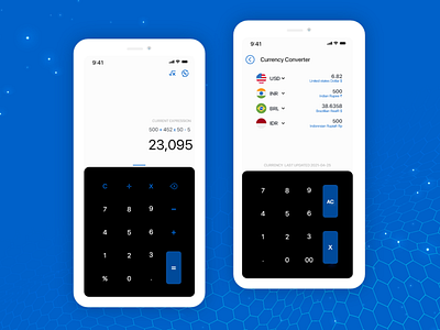 Calculator Challenge blueui calculator changecover elegant material profile profile view simple simpleui siranjeevi ui ux