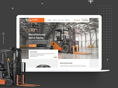 ForkLift B2B Landing Page b2b landing page design branding creative landing page design forklift design landing page design landing page designer ui designer web designer