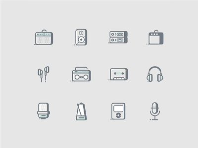 Music Icon Set icon icon set icons music sound
