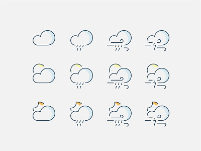 Weather Icon Set icon icon set icons ui weather